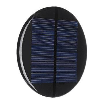 10pcs 80MM 6V 2W Round Style Polycrystalline Solar Panel Epoxy Board