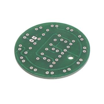 10pcs DIY Electronic Kit Set LED Round Water Light Production Kit for Skill Training Soldering Pract