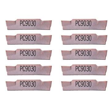 10pcs MGMN200-G PC9030 2mm Carbide Insert for MGEHR/MGIVR Grooving Cut Off Tool Holder