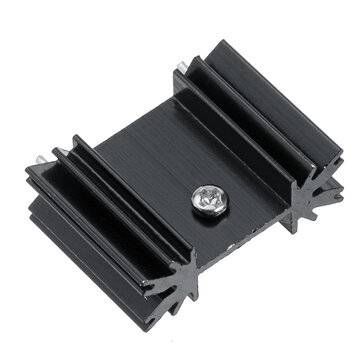 10Pcs MOS Tube Heat Sink Triode Heat Sink TO-220 Heat Sink Aluminum Heat Sink 25mmx34mmx12mm