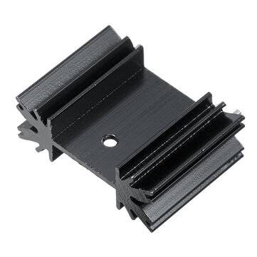 10Pcs MOS Tube Heat Sink Triode Heat Sink TO-220 Heat Sink Aluminum Heat Sink 25mmx34mmx12mm