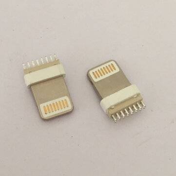 10PCS USB Apple 16pin Male Wide-Foot Round Rubber (7.3mm*1.5mm) Splint 0.8mm Square Head Integrated