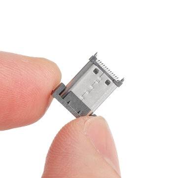 10PCS TYPE-C3.1 Male Vertical Four Feet 24p Double Row Patch USB Vertical SMT with Dust Plug