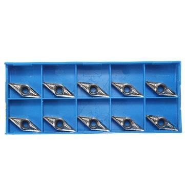 10pcs VCGT160408-AK H01 VCGT332-AK Carbide Inserts Lathe Tool for Aluminum