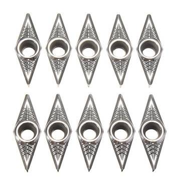 10pcs VCGT160408-AK H01 VCGT332-AK Carbide Inserts Lathe Tool for Aluminum