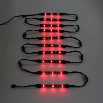 10pcs Wireless RGB IR/RF Multi-Color LED Light Strips Remote Control Neon Atmosphere Lamp