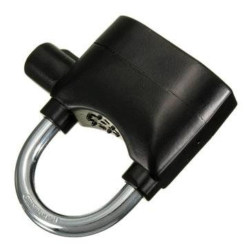 110db Padlock Alarm Lock Metal Sensor Security Siren Garage Bicycle Motorcycle