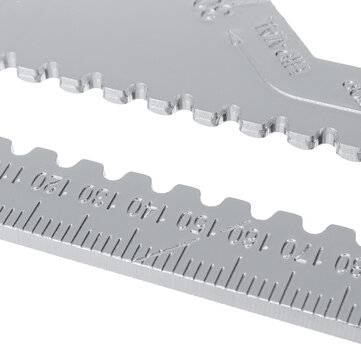 12 Inch Triangle Ruler Aluminum Alloy 30cm Woodworking Multi-function Angle Ruler