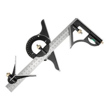12" 300mm Combination Square Protractor Level Measure Measuring Angle Ruler Set