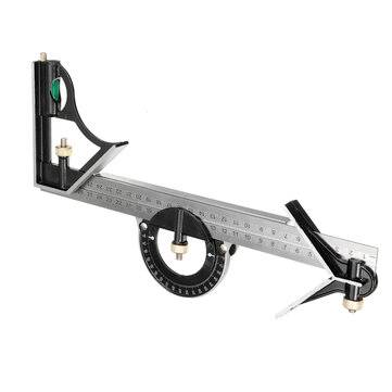 12" 300mm Combination Square Protractor Level Measure Measuring Angle Ruler Set