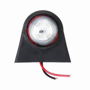 12/24V Mini Rubber LED Double Side Marker Lights Tail Brake Turn Signal Lamp For Trailer Truck