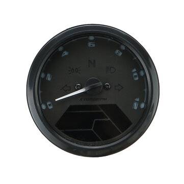 12000RPM Motorcycle LCD Digital Speedometer Tachometer Odometer Cafe Racer Motor