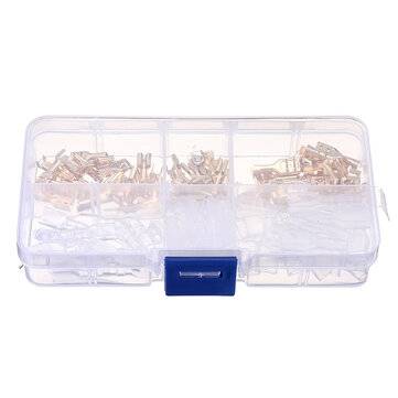 120pcs 2.8 4.8 6.3 Insert Plug Spring Sheathed Wire Terminal Connector Cold Pressed Terminal 0.5-2.5