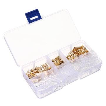 120pcs 2.8 4.8 6.3 Insert Plug Spring Sheathed Wire Terminal Connector Cold Pressed Terminal 0.5-2.5
