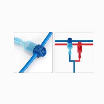 120pcs T-tap Electric Terminals Cable Connectors Quick Splice Lock Wire Crimp