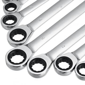 12Pcs Ratchet Combination Metric Wrench Set Hand Tools Car Repair Wrench Key Set