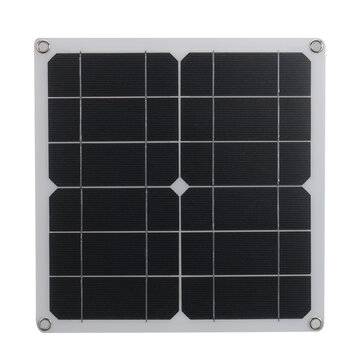 12W Monocrystalline Semi-flexible Solar Panel 80W Peak Single USB For Camping Boat RV Home