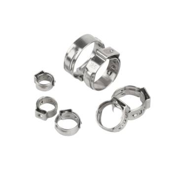 140Pcs/Set Hose Clamp Stainless Steel Fuel Pipe Tube Clips Crimping Tool 5.8-21mm