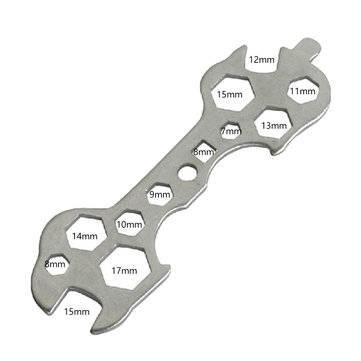 15 in 1 Practical Bicycle Cycling Bike Flat Hexagon Wrench Set Steel Hexagon Spanner Hand Repair Too
