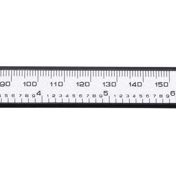 150mm Digital Ruler Digital Caliper Solar Power Carbon Fiber Ruler Measuring Tool