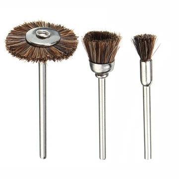 15pcs Nylon Bristle Brushes Set Deburring Cleaning Polishing Tool For Electric Grinder