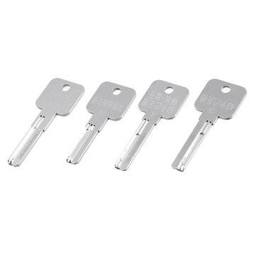 15PCS Stainless Steel Soft Hard to Pry Open the Key Key lock Pi Various Key Embryos, Multi-slot Keys