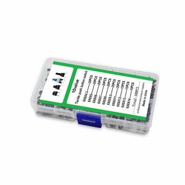 180PCS 10 Size Micro Push Button Tact Switch