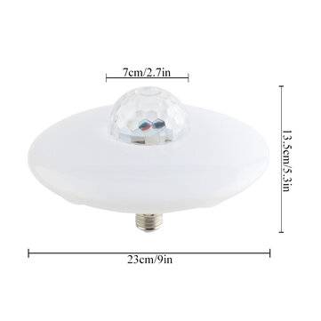 18W E27 bluetooth RGB LED Light Bulb UFO Music Garage Lamp Remote Control KTV Party Lighting 85-265V