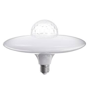 18W E27 bluetooth RGB LED Light Bulb UFO Music Garage Lamp Remote Control KTV Party Lighting 85-265V