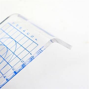 1Pcs Clear U-shaped Acrylic Scale Sheet Acrylic Pressure Board Transparent DIY Press Plate Clay Tool