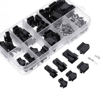 200pcs 2.54mm Dupont Terminal Male/Female Pin SM2.54 Cable Plug 2/3/4/5 Pin Electrical Jumper Header