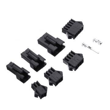 200pcs 2.54mm Dupont Terminal Male/Female Pin SM2.54 Cable Plug 2/3/4/5 Pin Electrical Jumper Header