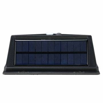 208LED Solar Powered Wall Light PIR Motion Sensor Outdoor Garden 3 Side Lamp