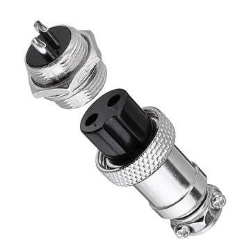 20pcs GX16-2 Pin Male And Female Diameter 16mm Wire Panel Connector GX16 Circular Aviation Connector