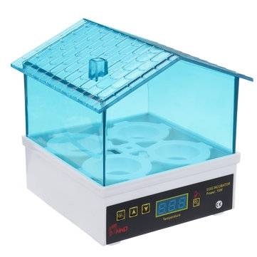 220V Auto Poultry Incubator 4 Egg Incubator Capacity Turning Hatcher Temperature Controls