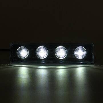 24V LED Sun Visor Lights For Scania 4 / R Volvo Daf Man Truck Accessories (LIGHT COLOR: WHITE)