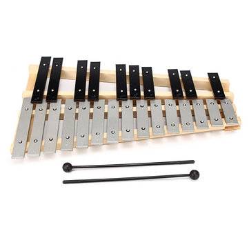 25 Note Glockenspiel Xylophone Educational Musical Instruments Mallet Percussion Orff