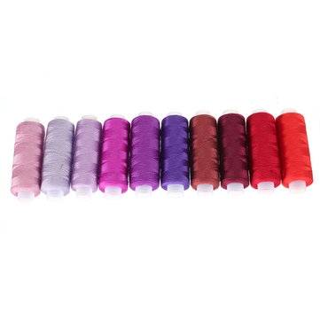 250 Yard Spools 60 Colors Polyester Sewing Thread Reel Machine Hand Cord Tools Set