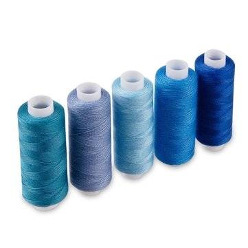 250 Yard Spools 60 Colors Polyester Sewing Thread Reel Machine Hand Cord Tools Set