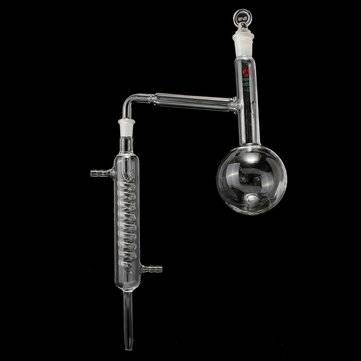 250ml 14/23 Glass Distillation Apparatus Laboratory Chemistry Lab Glassware Kits