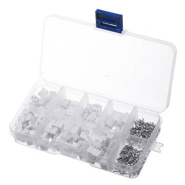 250Pcs 2.54mm XH2.54 2p 3p 4 Pin Connector Plug+Straight Needle+Terminal Socket Header Wire Adaptor