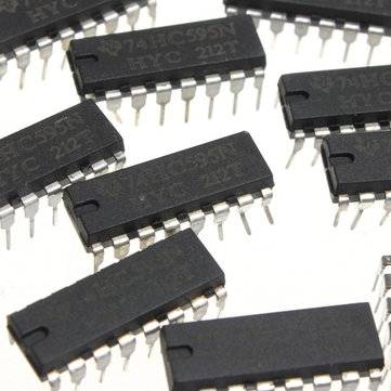 250pcs SN74HC595N 74HC595 74HC595N HC595 DIP-16 8 Bit Shift Register IC