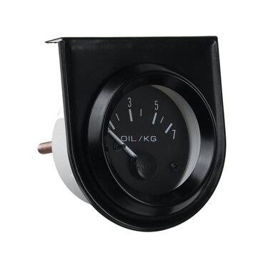 2Inch 52mm Car Dials Oil Pressure Gauge Kit 0-7kg/cm Yellow LED Light Universal