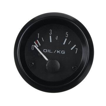 2Inch 52mm Car Dials Oil Pressure Gauge Kit 0-7kg/cm Yellow LED Light Universal