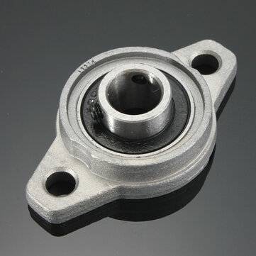 2pcs KFL001 Zinc Alloy Pillow Block Flange Ball Bearing 12mm Bore Diameter KFL Bearing
