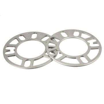 2pcs Universal 5mm Alloy Aluminum Wheel Spacers Shims Plate 4 5 Stud Fit
