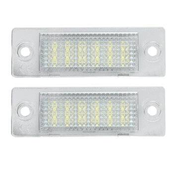 2x LED License Number Plate Light for VW Caddy T5 Golf Passat