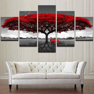 3 4 5 Panel Modern Abstract Home Hotel Wall Decor Art Gift Spray Canvas Paintings (NUMBER: 3)