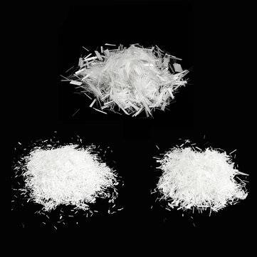 3/6/10MM Glass Fiber GFRC Fiberglass Strands Blades 1LB for Concrete Cement (SIZE: 10MM)
