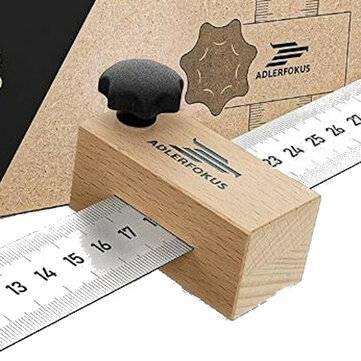 30cm Woodworking Scriber Marking Positioning Ruler Block for Woodworking Marking Positioning
